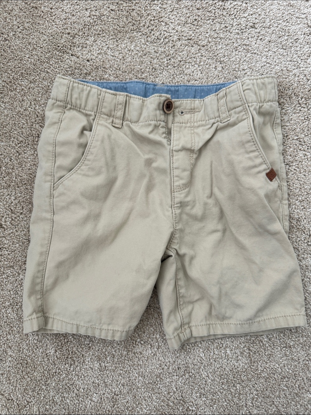 Zara Beige/Tan Boys' Casual Pull-On Shorts